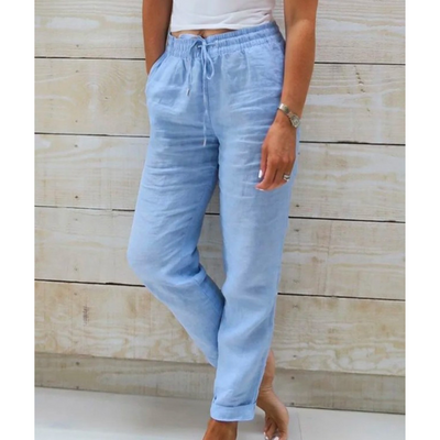 beesique® – Pantaloni Elasticizzati in Lino Premium Traspirante
