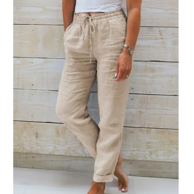 beesique® – Pantaloni Elasticizzati in Lino Premium Traspirante