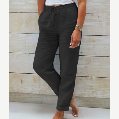 beesique® – Pantaloni Elasticizzati in Lino Premium Traspirante