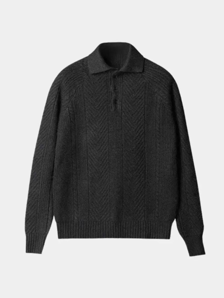 Pull Polo Tricot à Manches Longues - Leviana