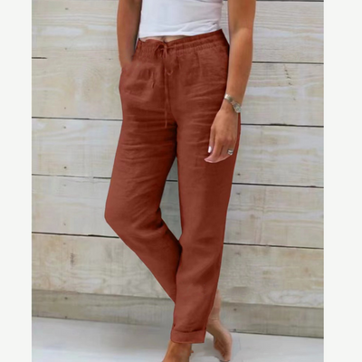 beesique® – Pantaloni Elasticizzati in Lino Premium Traspirante