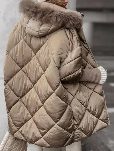 Rachel – Elegant coat with a checkered pattern