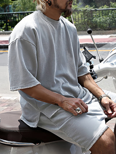 Casual Solid Color Sports Set