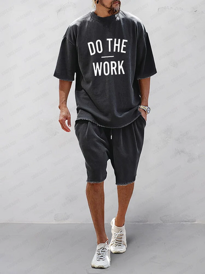 Casual Solid Color Sports Set