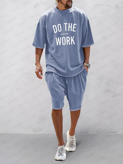 Casual Solid Color Sports Set