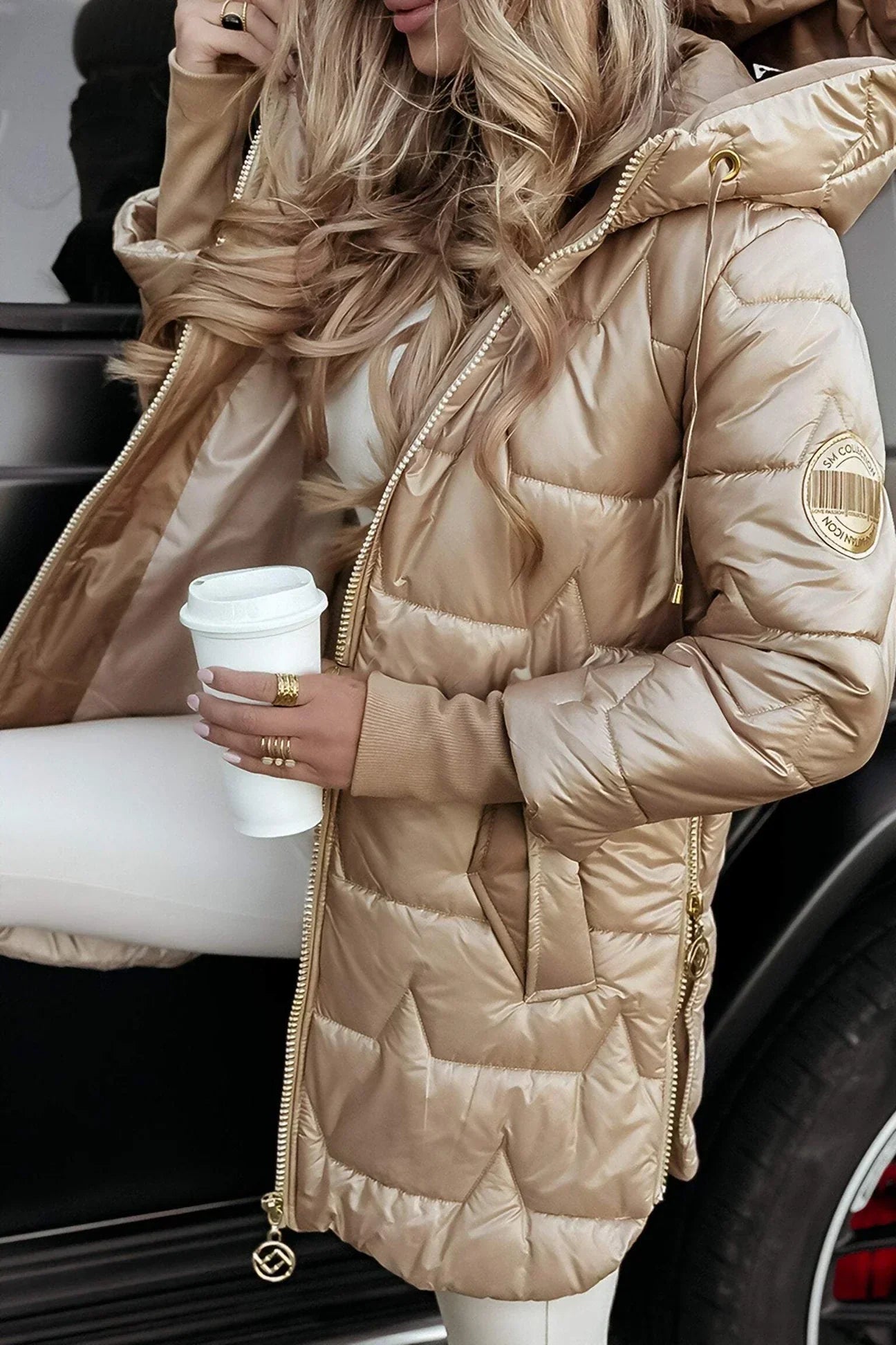 Nolwen – Elegant Coat with Hood