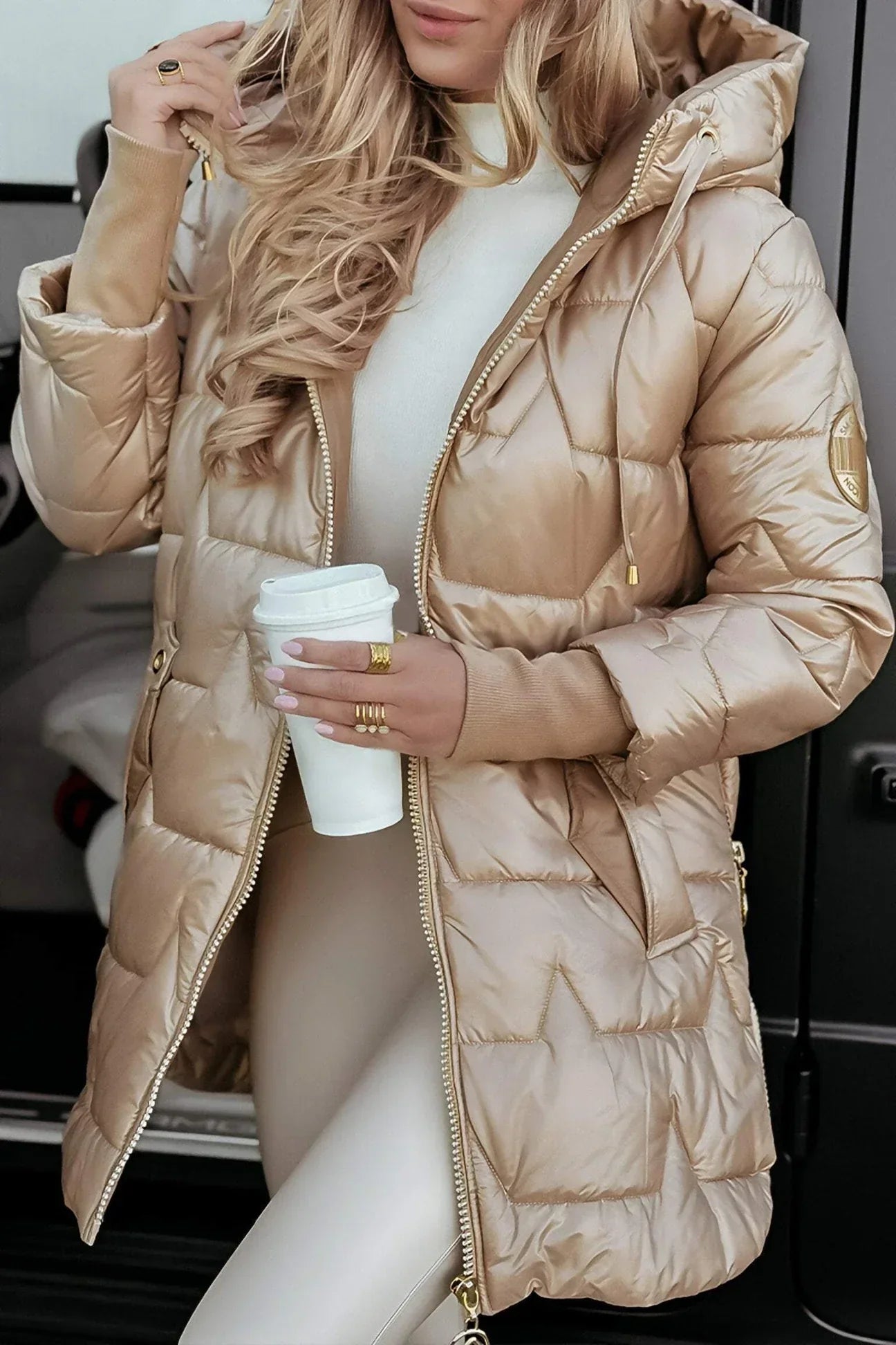 Nolwen – Elegant Coat with Hood