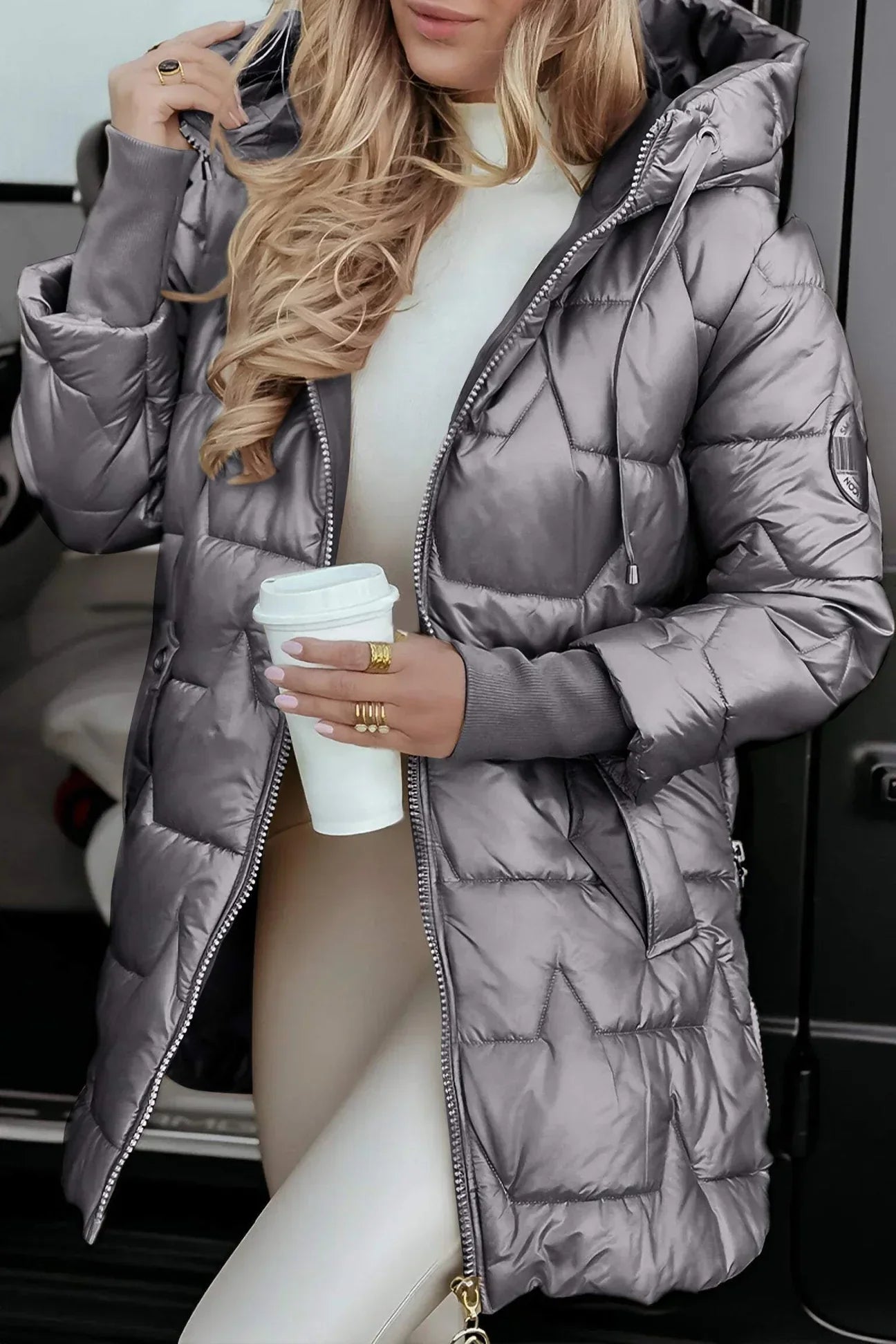 Nolwen – Elegant Coat with Hood