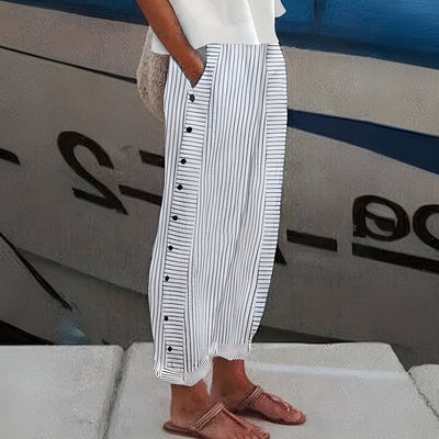Sandrine™ | Pantaloni in lino